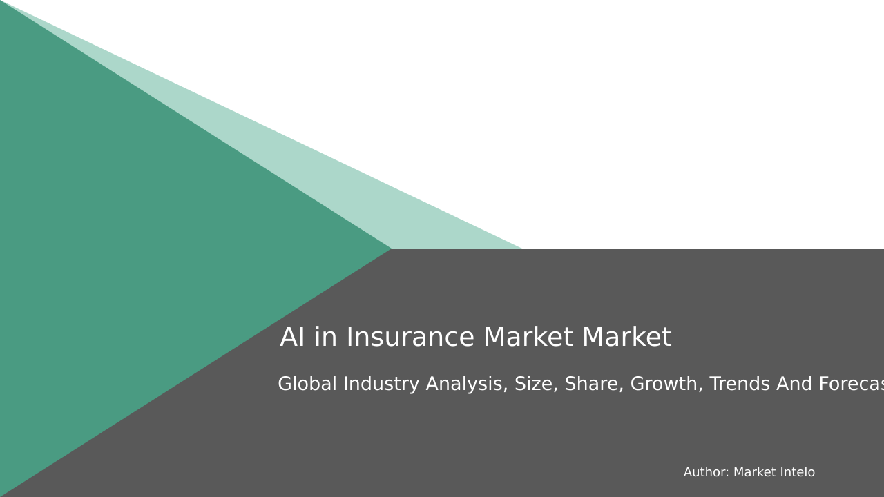 AI in Insurance Market Research Report 2033